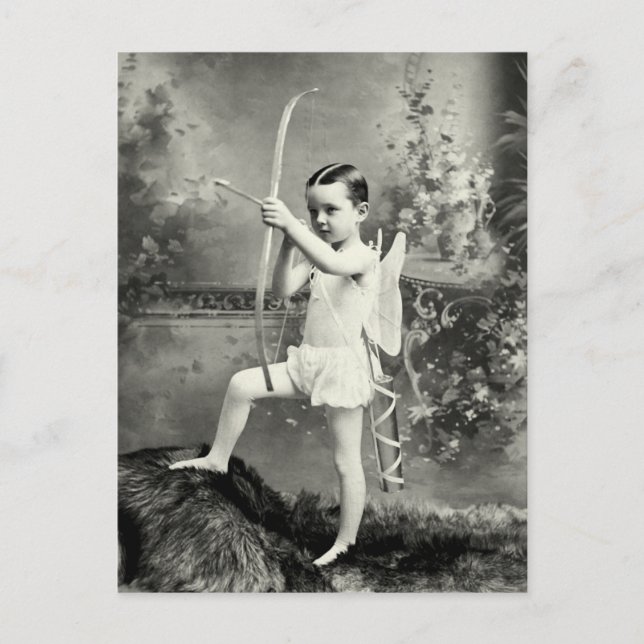 Carte Postale 1880 Cupidon au travail (Devant)