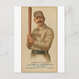 Carte Postale 1887 Adrian C. Anson