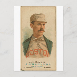 Carte Postale 1887 John Clarkson Boston Beaneaters