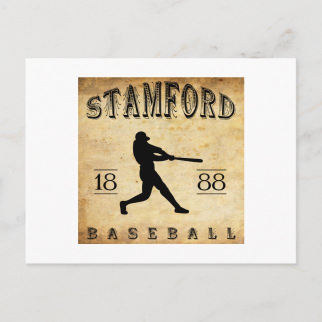 Carte Postale 1888 Stamford Connecticut Baseball (Devant)