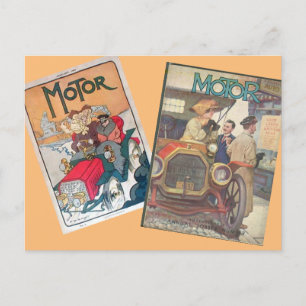 Carte Postale "1890's Motor Cover Postcard"