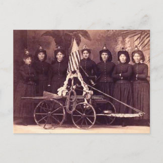Carte Postale "1899 Toutes les femmes pompiers"