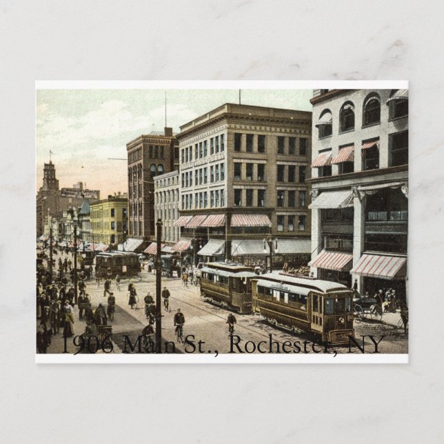 Carte Postale 1906 Main St., Rochester, New York (Devant)