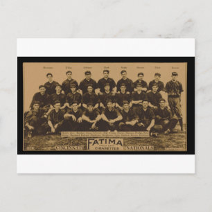 Carte Postale 1913 Cincinnati Reds Fatima Tobacco Card Imprimer