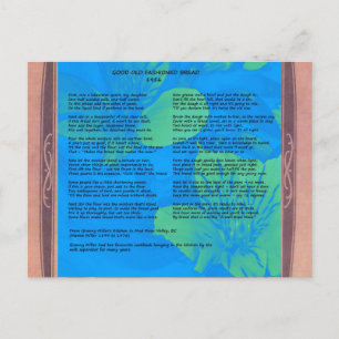 Carte postale 1916 Recette de pain maison