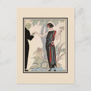 Carte Postale 1920 Dames Mode : Espoir, robe du soir