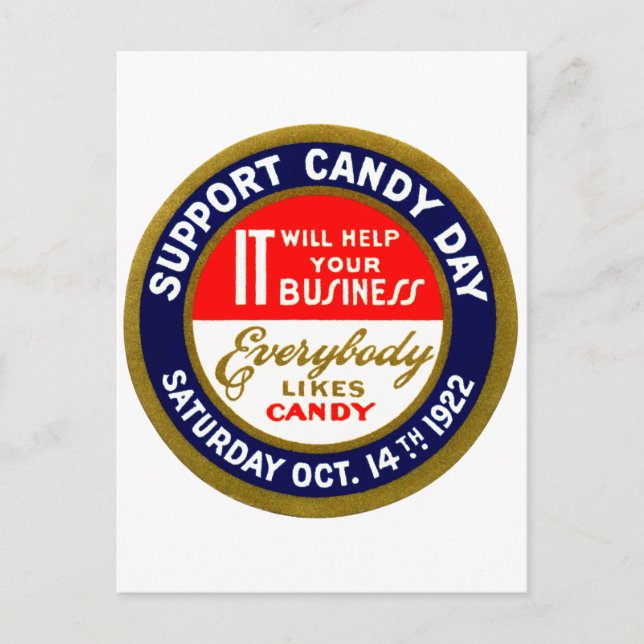 Carte Postale 1922 Candy Day (Devant)