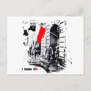 Carte Postale 1944 Soulèvement de Varsovie en Pologne