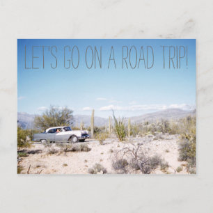 Carte Postale 1950'S Arizona Road Trip dans le désert