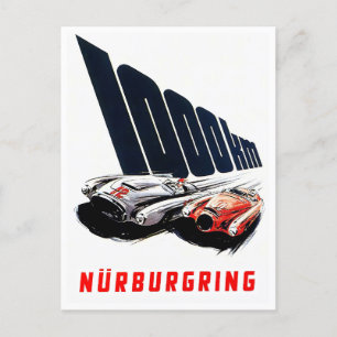 Carte Postale 1953 Nurburgring 1000km course vintage