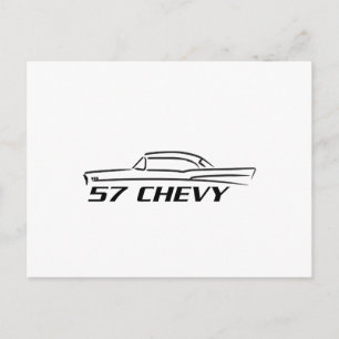 Carte Postale 1957 Chevy Hard Top Type