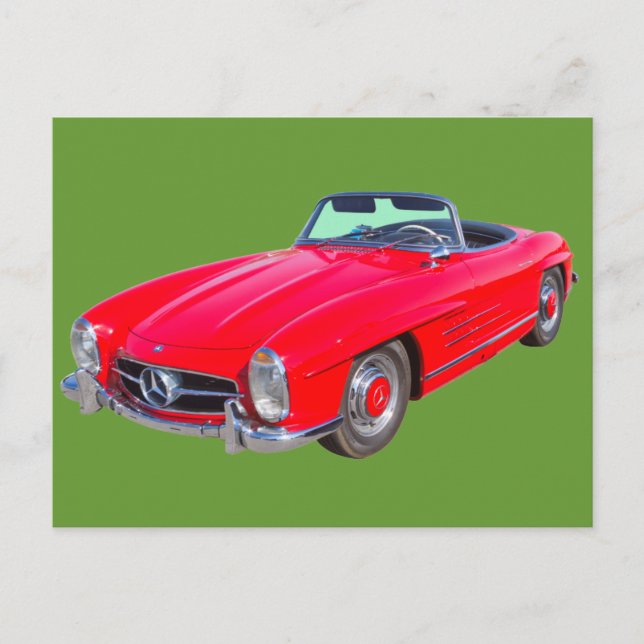 Carte Postale 1960 Mercedes Benz 300 SL Convertible (Devant)