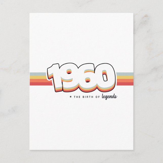 Carte Postale 1960 The birth of legends (Devant)