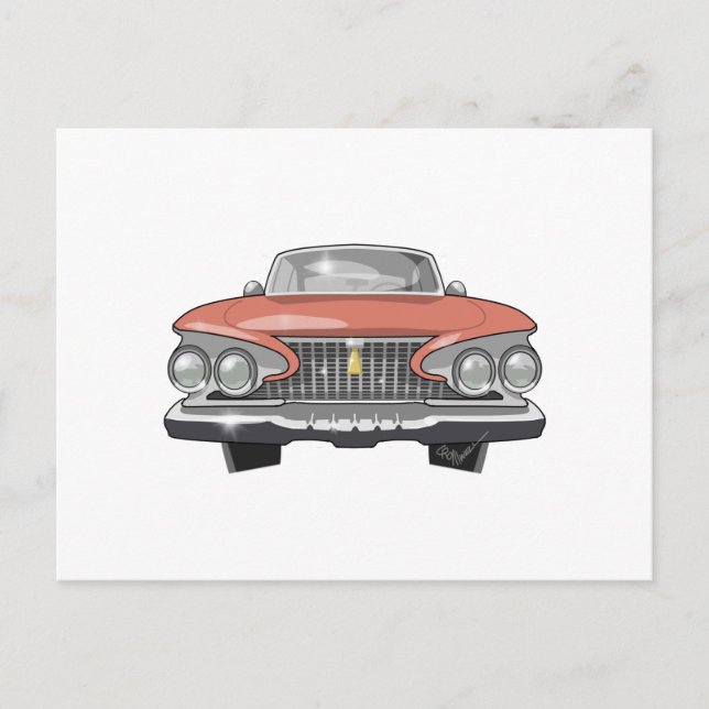Carte Postale 1961 Plymouth Fury (Devant)
