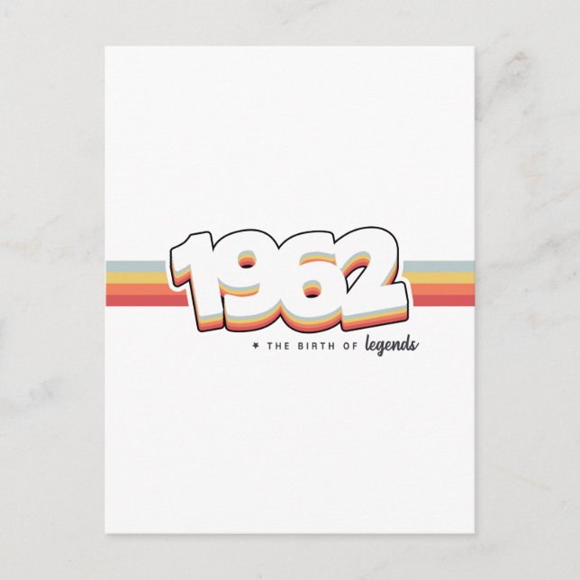 Carte Postale 1962 The birth of legends (Devant)
