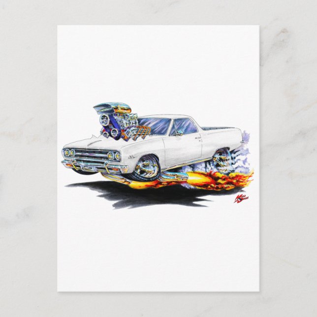 Carte Postale 1964-65 El Camino White Truck (Devant)