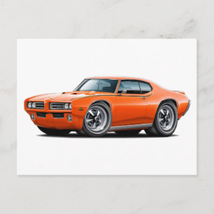Carte Postale 1969 GTO Juge Orange Car