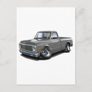 Carte Postale 1970-72 Camion gris C10 Chevy