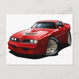 Carte Postale 1977-78 Rouge trans-Am