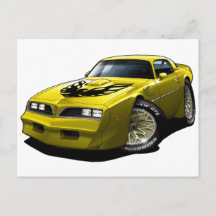Carte Postale 1977-78 Trans Am Jaune