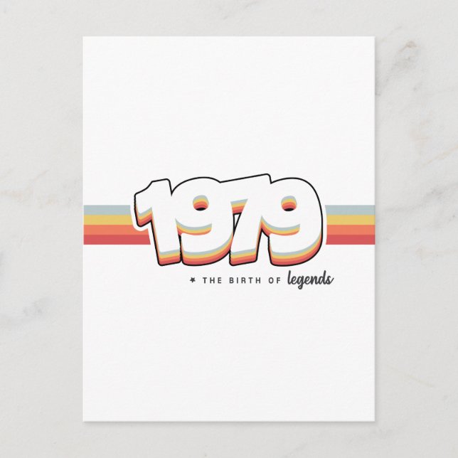 Carte Postale 1979 La naissance des légendes (Devant)