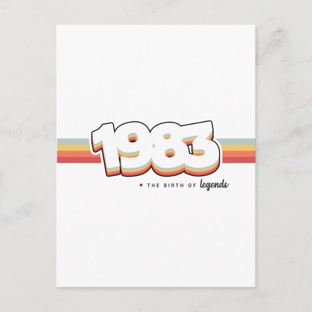 Carte Postale 1983 La naissance des légendes (Devant)