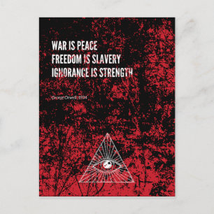 Carte Postale 1984 George Orwell War
