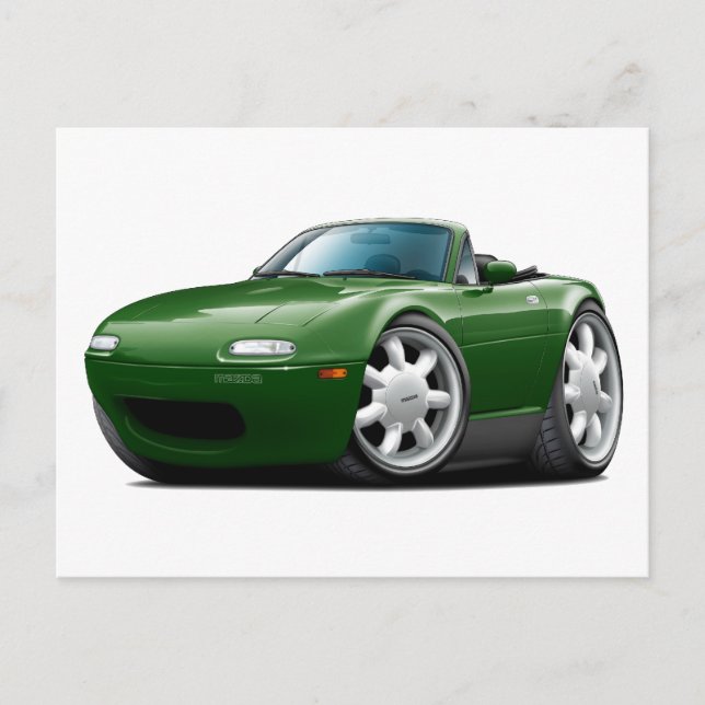 Carte Postale 1990-98 Miata Green Car (Devant)