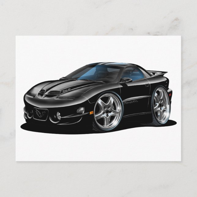 Carte Postale 1998-02 Trans Am Black Car (Devant)