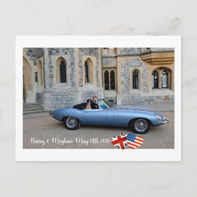 Carte Postale 19 mai 2018 : Quand Harry a épousé Meghan (Devant)