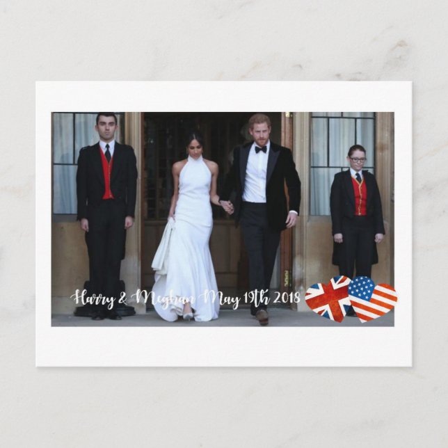 Carte Postale 19 mai 2018 : Quand Harry a épousé Meghan (Devant)