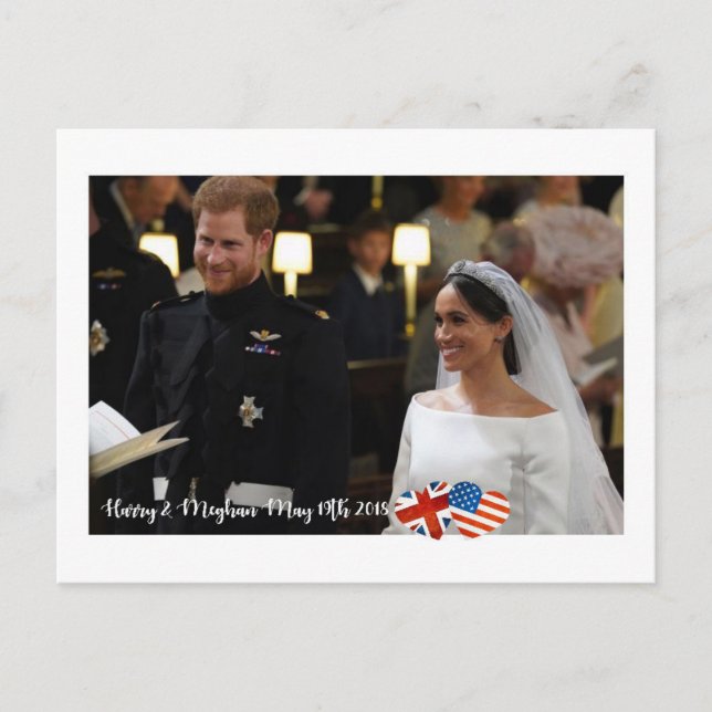 Carte Postale 19 mai 2018 : Quand Harry a épousé Meghan (Devant)