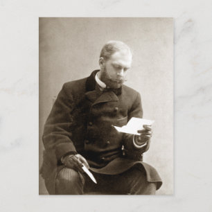 Carte Postale 19e C. Gent lit une lettre