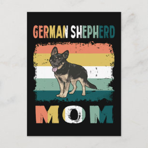 Carte Postale 1 berger allemand maman