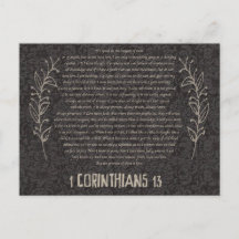 Carte postale 1 Corinthiens 13