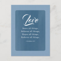 1 Corinthiens 13:7 L'amour supporte tout