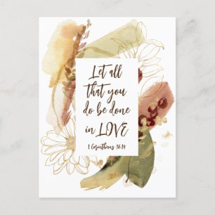 Carte Postale 1 Corinthiens 16:14 Que tout ce que vous faites so