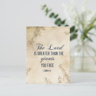 Carte Postale 1 Jean 4 4 Celui qui est en vous est le plus grand