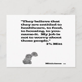 Carte Postale 1 % Mitt