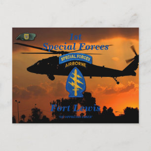 Carte Postale 1er Bérets verts des forces spéciales SF SFG SOF v