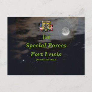 Carte Postale 1er groupe des forces spéciales son vert berets Ca