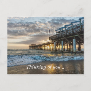 Carte Postale 1er lever de soleil 2017 Cocoa Beach Je pense à to