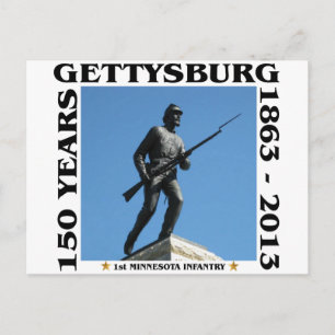 Carte Postale 1ère Infanterie du Minnesota - 150e Gettysburg