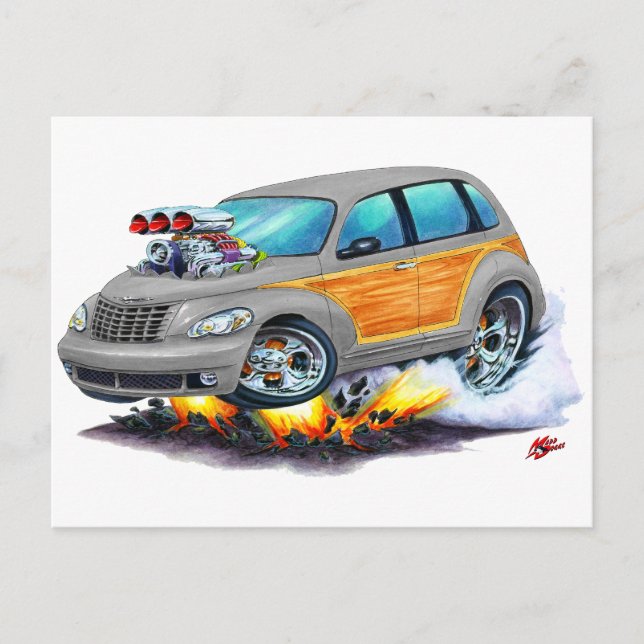 Carte Postale 2008-10 PT Cruiser Grey Woodie (Devant)