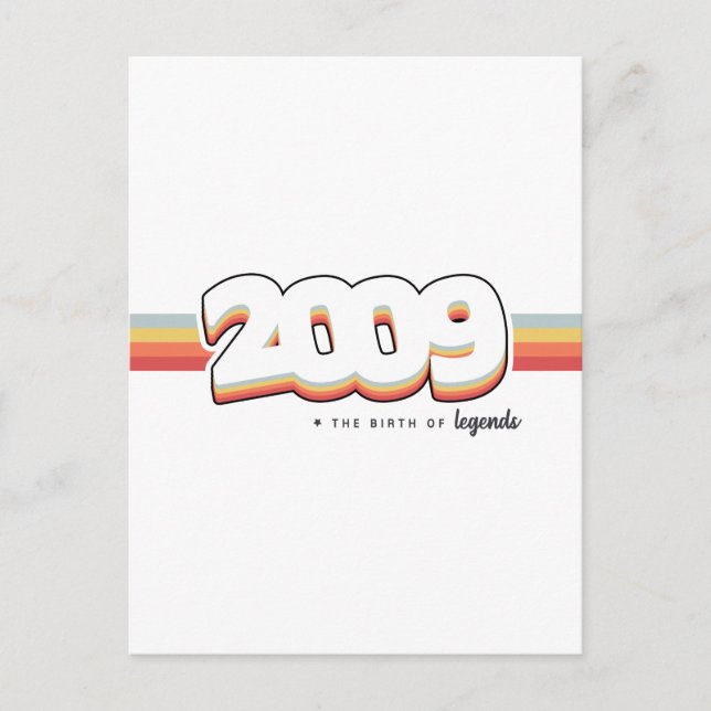 Carte Postale 2009 La naissance de légendes (Devant)