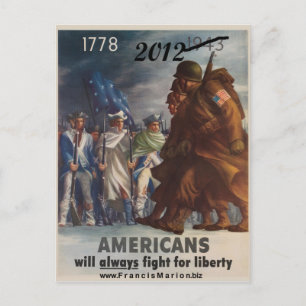 Carte Postale 2012 Lutte pour la Liberté