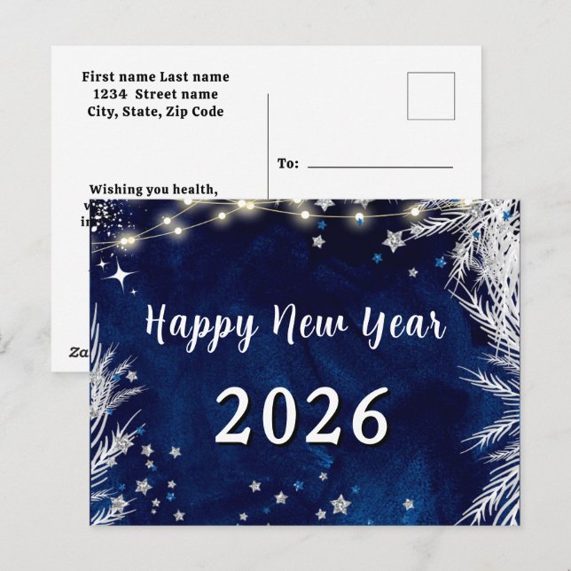 Carte Postale 2026, Bonne année ! (Devant / Derrière)
