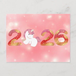 Carte Postale 2026, Nouvel An chinois, Cheval