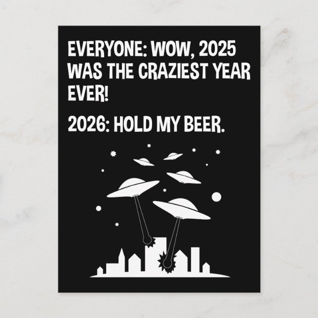 Carte Postale 2026 Tenez Ma Bière (Devant)