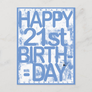 Carte Postale 21e anniversaire 